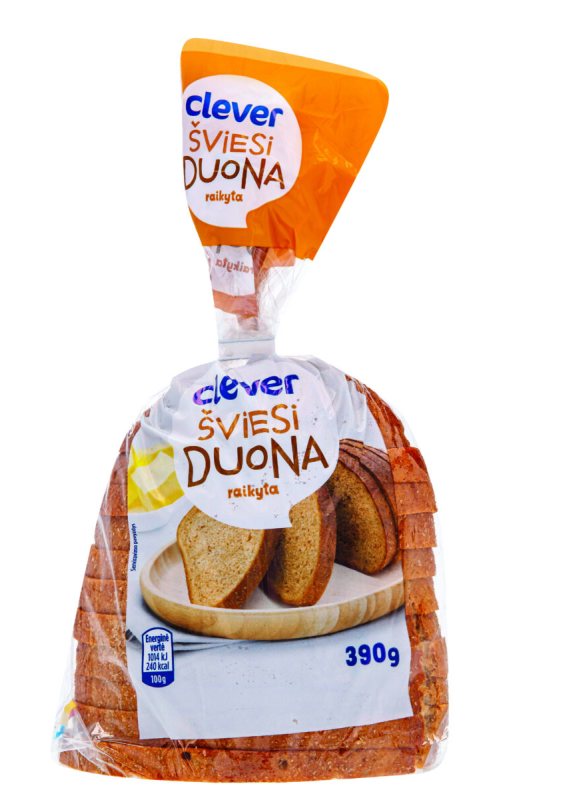 Šviesi raikyta duona CLEVER, 390 g