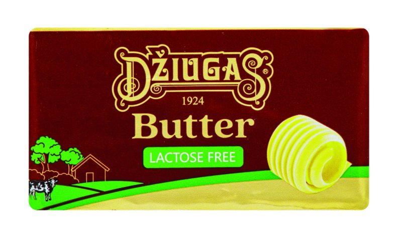 Sviestas DŽIUGAS be laktozės 82% riebumo, 170 g