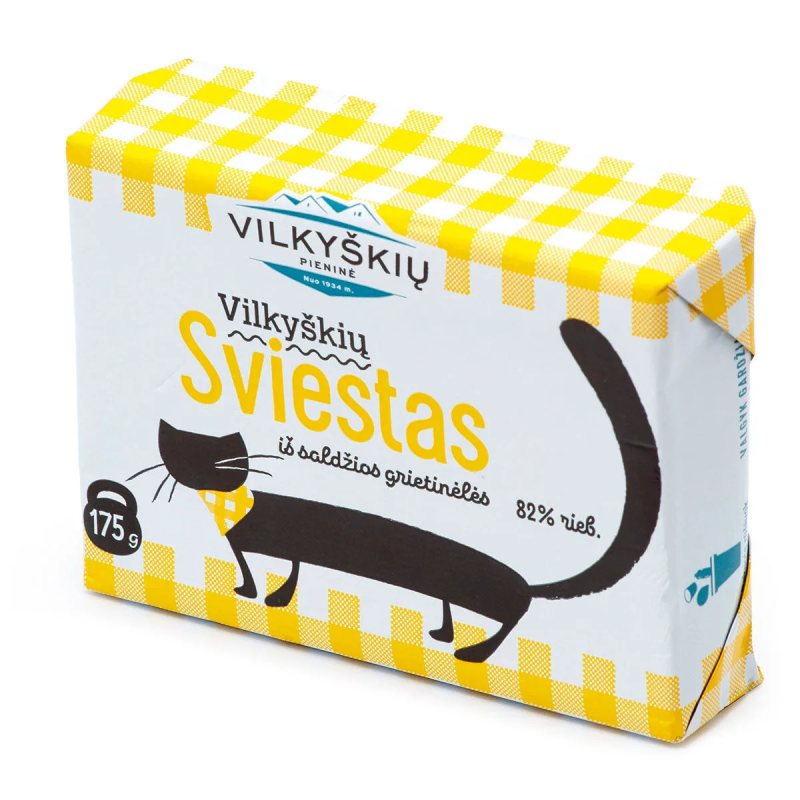 Sviestas ,,VILKYŠKIŲ”, 82% rieb., 175 g