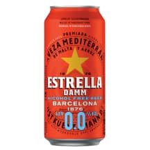 Šviesusis nealk. alus ESTRELLA DAMM, 0.5 l