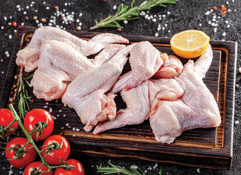 Švieži broilerių sparneliai užauginta be antibiotikų, 1 kg