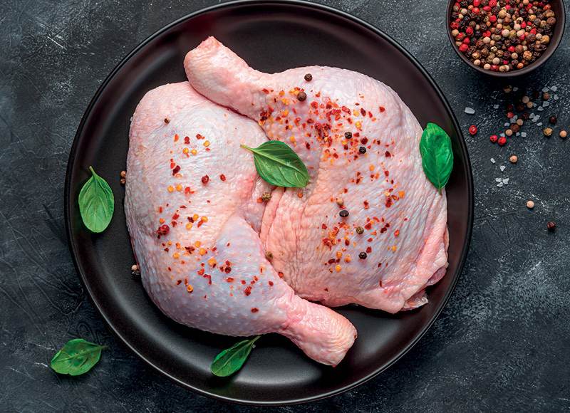 Švieži broilerių ketvirčiai užauginti be antibiotikų, 1 kg