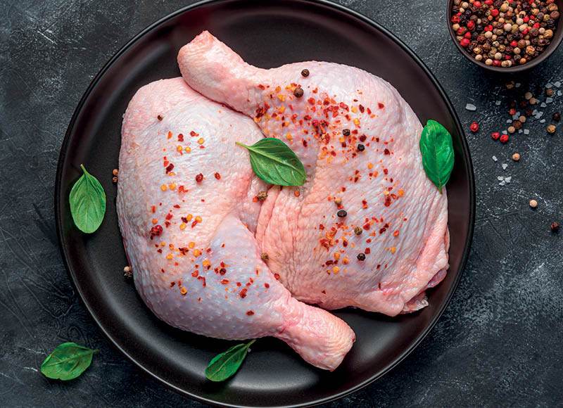 Švieži viščiukų broilerių ketvirčiai, 1 kg