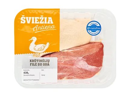 Šviežia ančių krūtinėlės filė, 1 kg