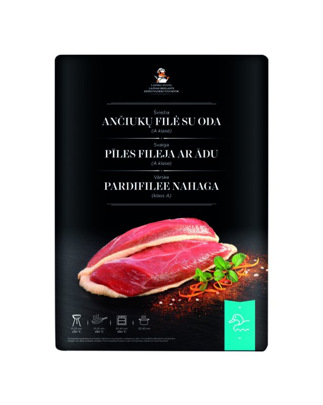 Šviežia ančiukų filė su oda, 1 kg