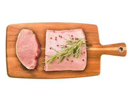 Šviežia kiaulienos nugarinė be kaulo, 1 kg