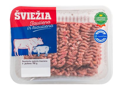 Šviežia maišyta kiauliena ir jautiena, 750 g