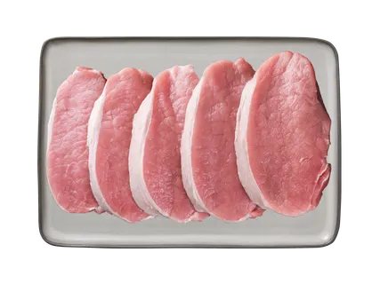 Šviežia pjaustyta kiaulienos nugarinė, 360 g