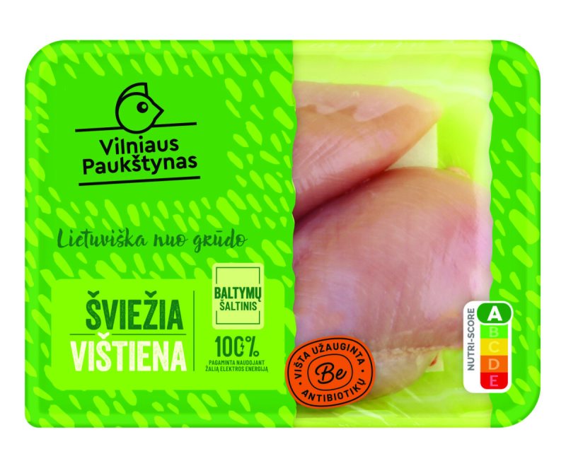 Šviežia VILNIAUS PAUKŠTYNO filė, 500 g