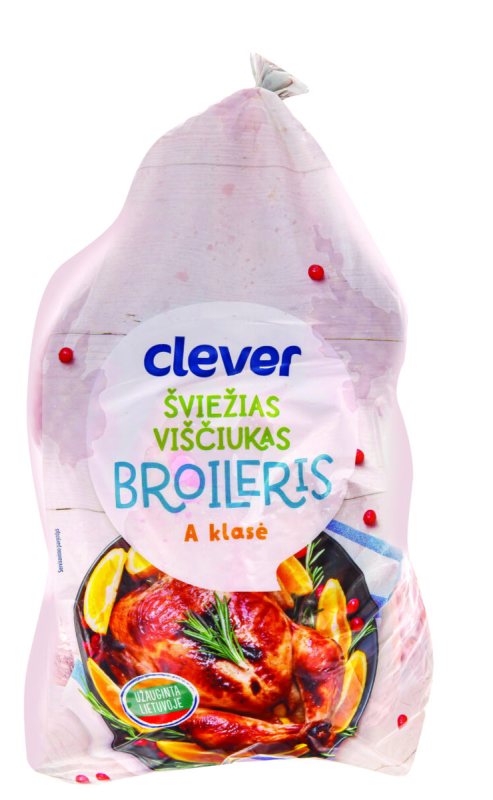Šviežias viščiukas broileris CLEVER, 1 kg