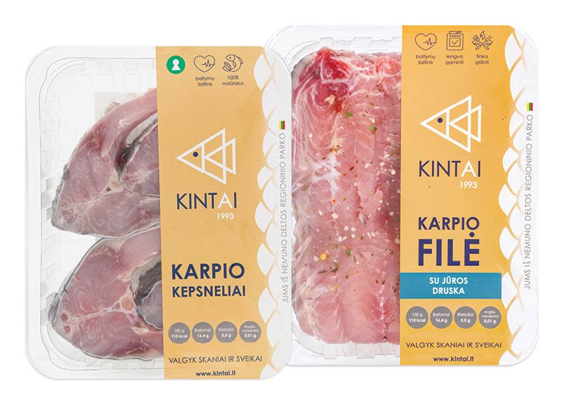 Šviežiems ir fasuotiems karpiams ir jų gaminiams