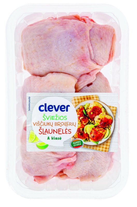 Šviežios broilerių šlaunelės CLEVER, 1 kg