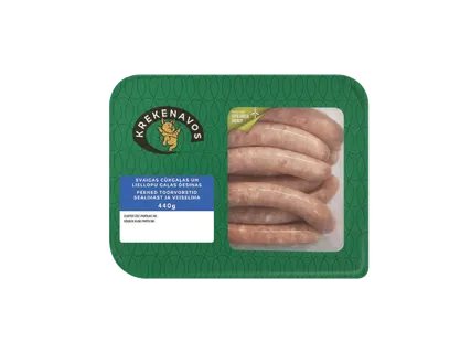 Šviežios kiaulienos ir jautienos dešrelės, 1 kg