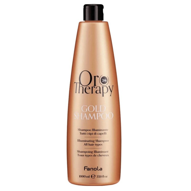 Švytėjimo suteikiantis šampūnas Fanola Oro Therapy Gold Shampoo, 1000 ml