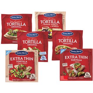 TACO SHELLS SANTA MARIA tortil. ir kukur. krepšel.(įv. rūš.), 135, 371 g
