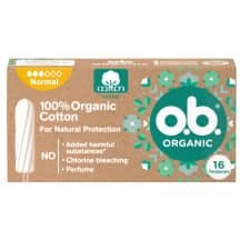 Tamponai OB ORGANIC NORMAL, 16 vnt