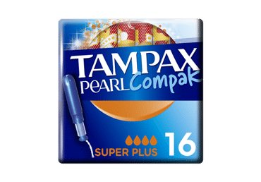 Tamponai TAMPAX Compak Pearl, Super Plus, 16 vnt