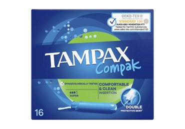 Tamponai TAMPAX Compak Super, 16 vnt