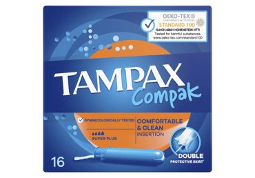Tamponai TAMPAX Compak Super Plus, 16 vnt
