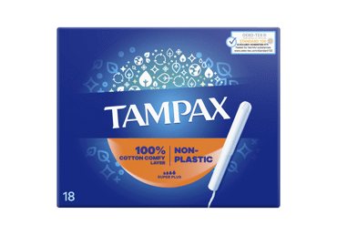 Tamponai TAMPAX Plastic Free, Super Plus, 18 vnt