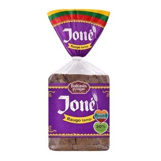 Tamsi RAUGO duona JONĖ, 390 g