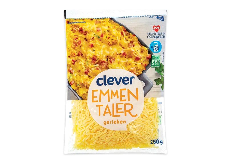 Tarkuotas ementalio sūris CLEVER, 250 g