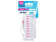 Tarpdančių šepetėliai JORDAN BRUSH BETWEEN, XS /, 10 vnt., 0.4 mm