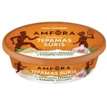 Tepam. sūris AMFORA, juod. česn., 24 %, 180 g