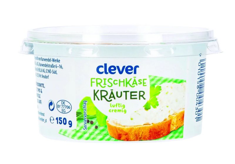CLEVER tepamasis kreminis sūris su žolelėmis, 150 g