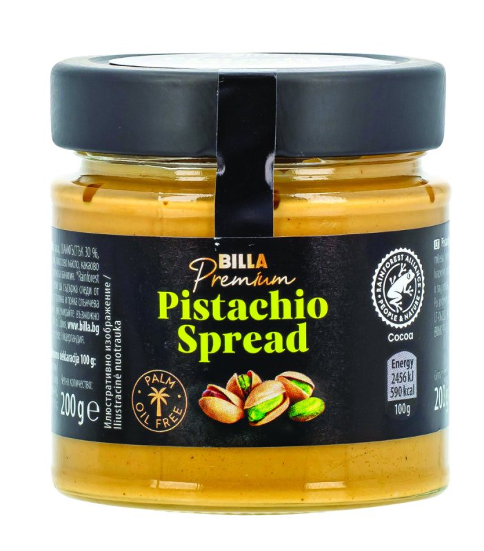 Tepamas pistacijų kremas BILLA PREMIUM, 200 g