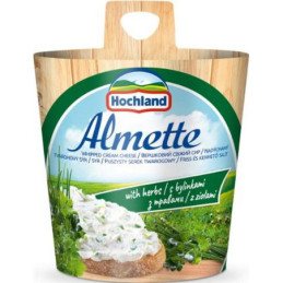 Tepamas varškės sūris ALMETTE, su žalumynais, 150 g