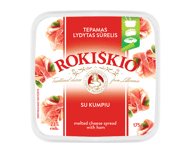 Tepamasis ROKIŠKIO sūrelis su kumpiu, 23 % rieb., 175 g