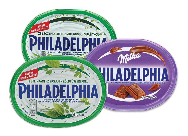 Tepamiesiems sūriams PHILADELPHIA, 125 g