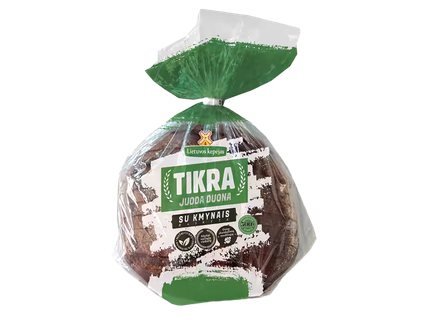 Tikra juoda duona su kmynais, 500 g