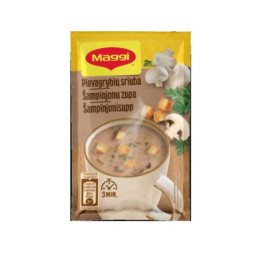 Tirpi pievagrybių sriuba MAGGI su skrebučiais, 16 g