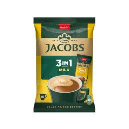 Tirpiosios kavos gėrimas JACOBS, MILD, maiš., 111 g, 10 vnt