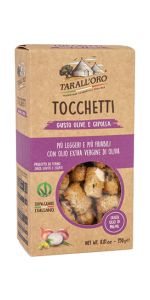 Tocchetti Olive e Cipolla Duonos lazdelės, 250 g