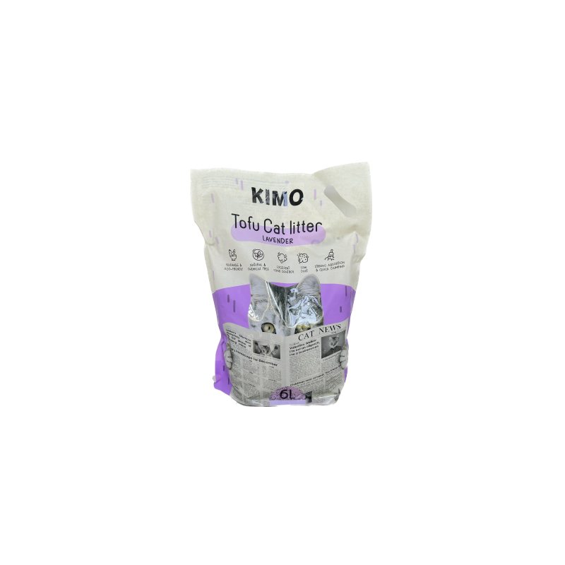 Tofu kraikas katėms KIMO, su levandų ekstraktu, 2.5 kg