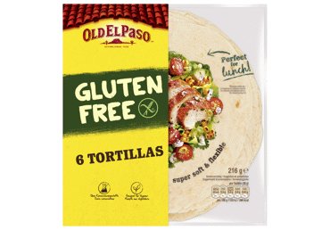 Tortilijų lakštai OLD EL PASO be glitimo, 216 g