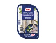 Tradicinė silkių filė VIČI aliejuje, 240 g