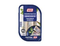 Tradicinė silkių filė VIČI aliejuje, 400 g