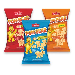 Traškus bulvinis užkandis ESTRELLA POM-BEAR, 65 g