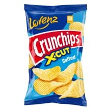 Traškučiai CRUNCHIPS X-CUT su druska, 130 g