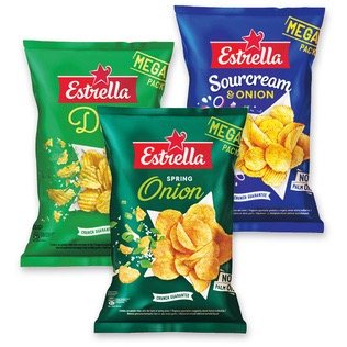 Traškučiai ESTRELLA MEGA PACK (3 rūšių), 250 g