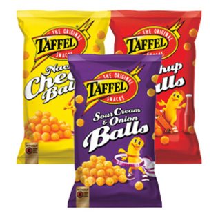 Traškučiai TAFFEL, 3 rūšių, 165 g