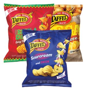 Traškučiai TAFFEL, 3 rūšių, 250 g