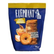 Traškūs krekeriai ELEPHANT su med. gars., 70 g