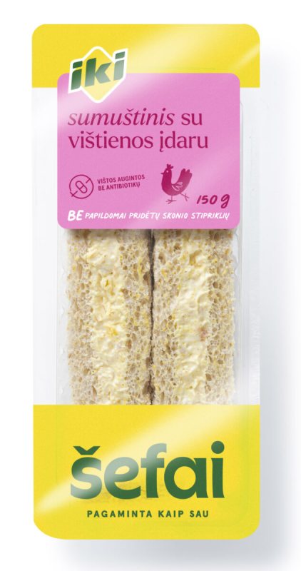 Trikampis sumuštinis su vištienos įdaru, 150 g