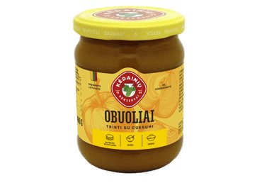 Trinti KĖDAINIŲ KONSERVŲ FABRIKO obuoliai su cukrumi, 480 g