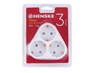 Trišakis HENSKE GA01/03A, su įžeminimu, 1 vnt